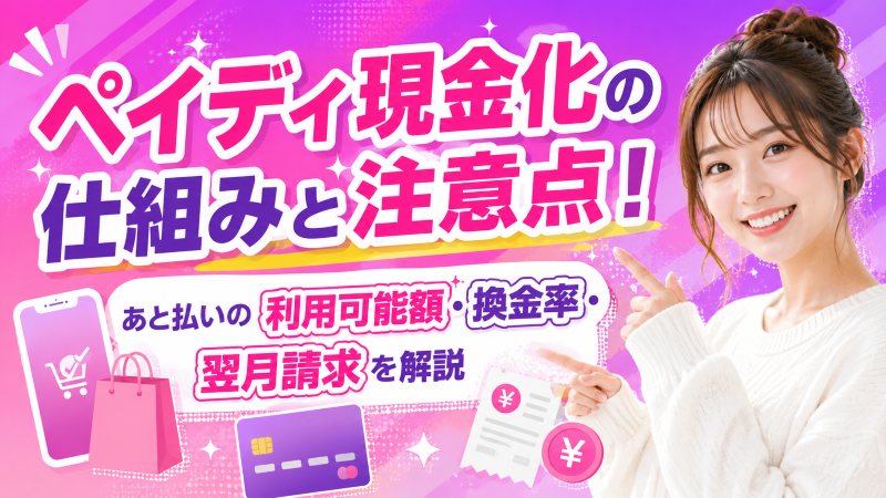 ペイディ現金化の仕組みと注意点！あと払いの利用可能額・換金率・翌月請求を解説