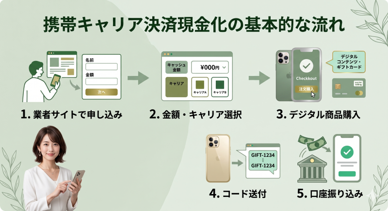 携帯キャリア決済現金化の仕組み