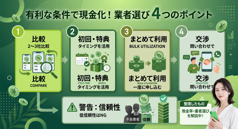 携帯キャリア決済現金化の業者選び
