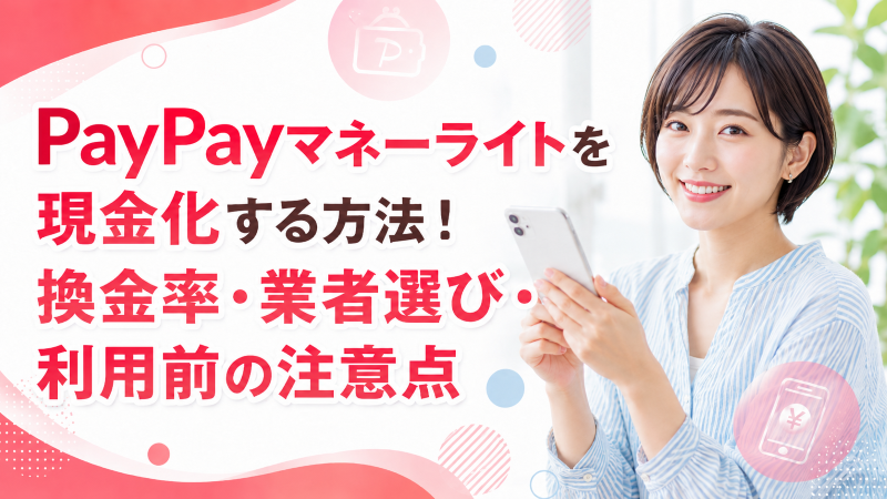 PayPayマネーライトを現金化する方法！換金率・業者選び・利用前の注意点