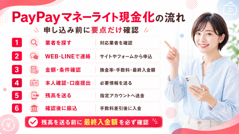PayPayマネーライト現金化の流れ