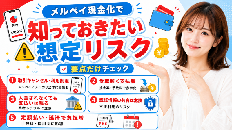 メルペイ現金化のリスク
